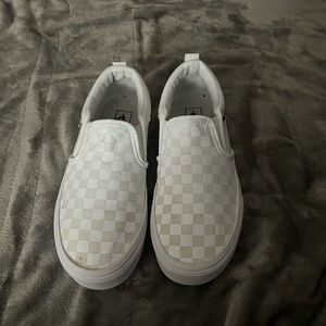 white checkered vans